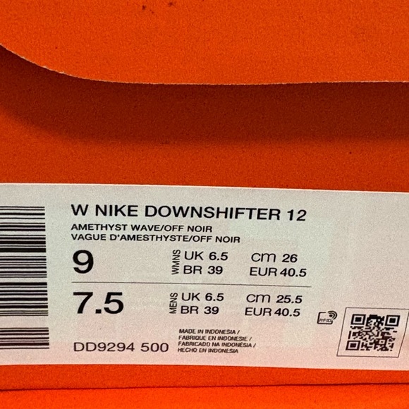 Nike Downshifter 12 Purple Black Womens New Sneakers NIB Running Shoes - Picture 13 of 15